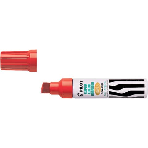 Marcatore punta a scalpello Pilot SCA maxi 6600 3-12,5 mm rosso 002433